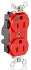 Leviton MT820-IGR 5-15R 2P3W Lev-Lok Duplex Receptacle Tamper-Resistant Isolated