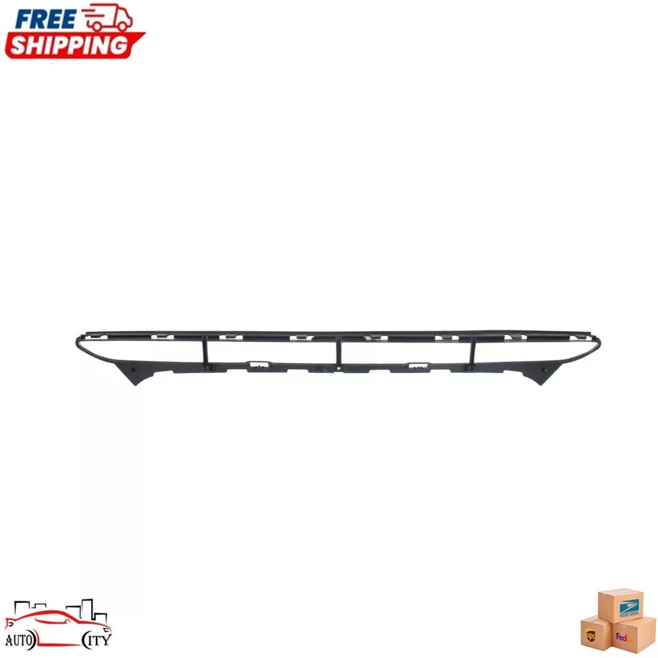 New Front Bumper Lower Cover Grille Black Plastic For 2013-2016 AUDI A4 Quattro Foto 2 de 4