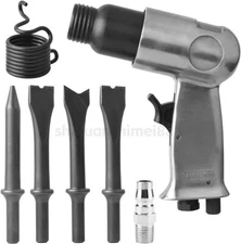 Quick Change Air Hammer + 4PCS Chisel 4500RPM 150mm Stroke Pneumatic Super Duty