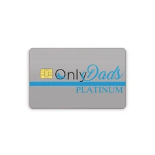 Only Dad's Credit Card Vinyl Skins Only Dad's Platinum Decal
