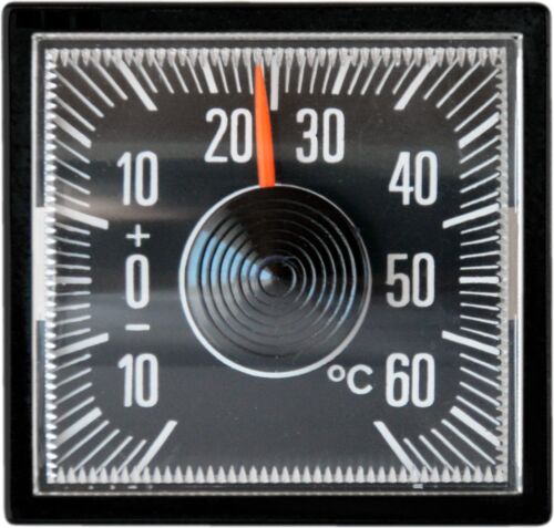 Historisches Bimetall Thermometer RICHTER Art. 4528 selbstklebend justierbar - Bild 1 von 4