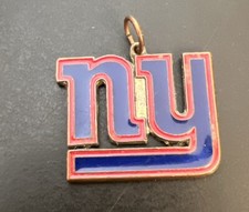 New York Giants NFL Metal Chrome Logo For A Key Ring Not Included Or Pendant