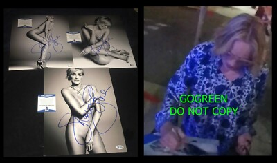 Sharon Stone signed 11x14 photo sexy hot Basic Instinct poster body lingerie