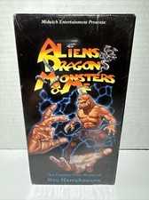 Aliens Dragon Monsters Me VHS Fantasy Movie Harryhausen Story New Sealed 1991