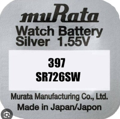 1* SONY Murata 397 396 Knopfzelle Uhren-Batterie SR726SW SR726W ÖZENSAAT