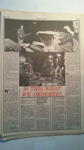 The CLASH 'is this what we ordered' 1977  2 page UK ARTICLE / clipping - Zdjęcie 1 z 2