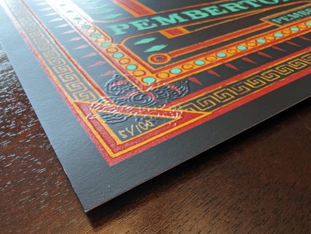 Pearl Jam 2016 Pemberton BC Festival Poster A/P Bioworkz S/N 51