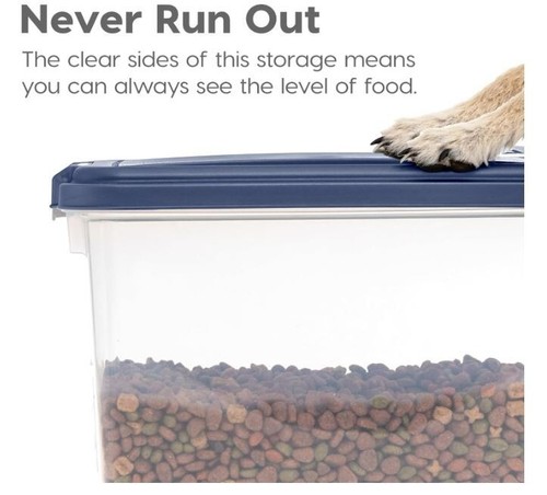 40 lb Pet Food Storage Container Large Dry Bin for Dog Cat Bird BPA Free Wheels - Picture 19 of 24