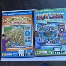Lot of 2 Lakeshore Interactive Whiteboard Outlast Climb The Cliff CD-Rom Gr 4-6