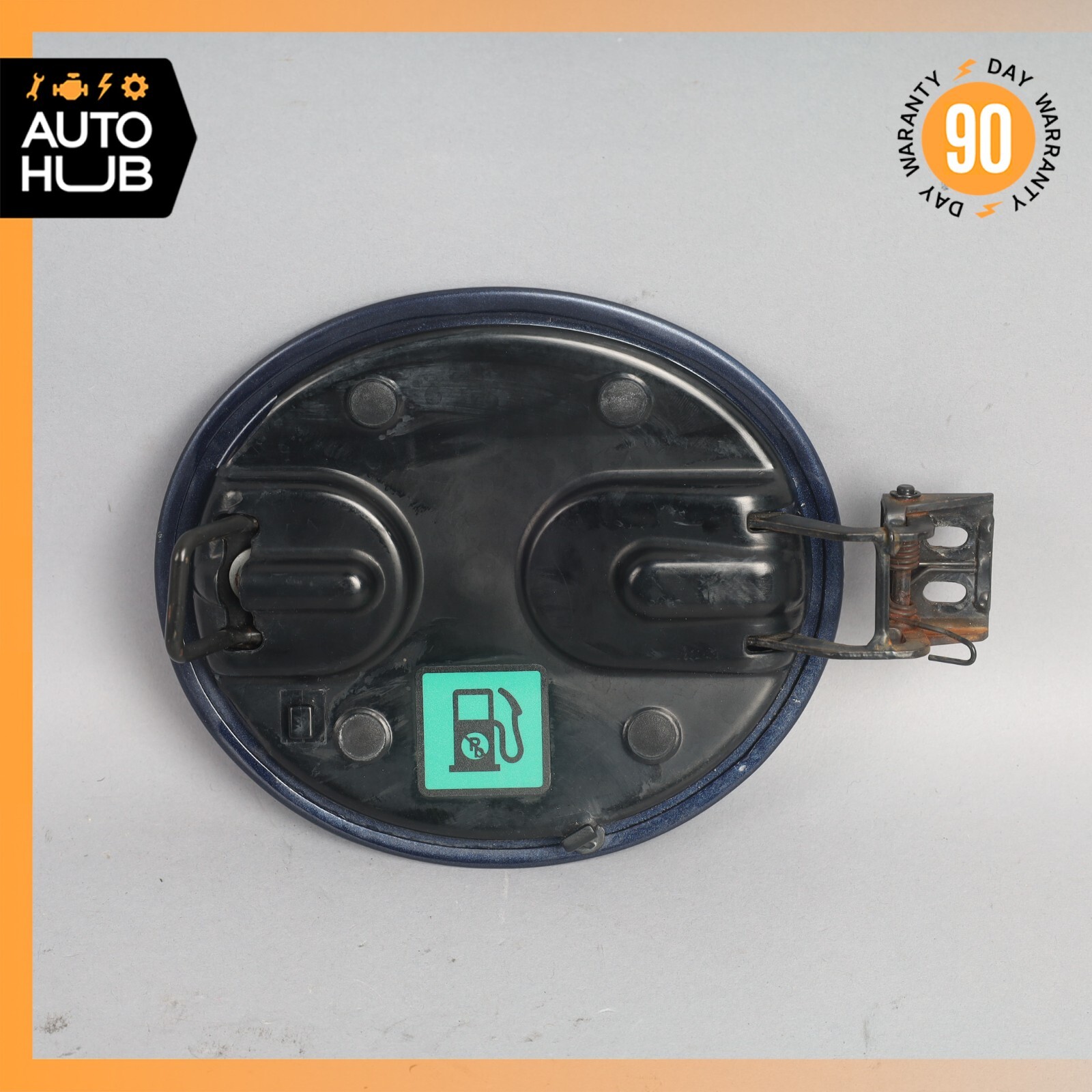 03-13 Maserati Quattroporte M139 Fuel Gas Tank Lid Door Cover Blue OEM
