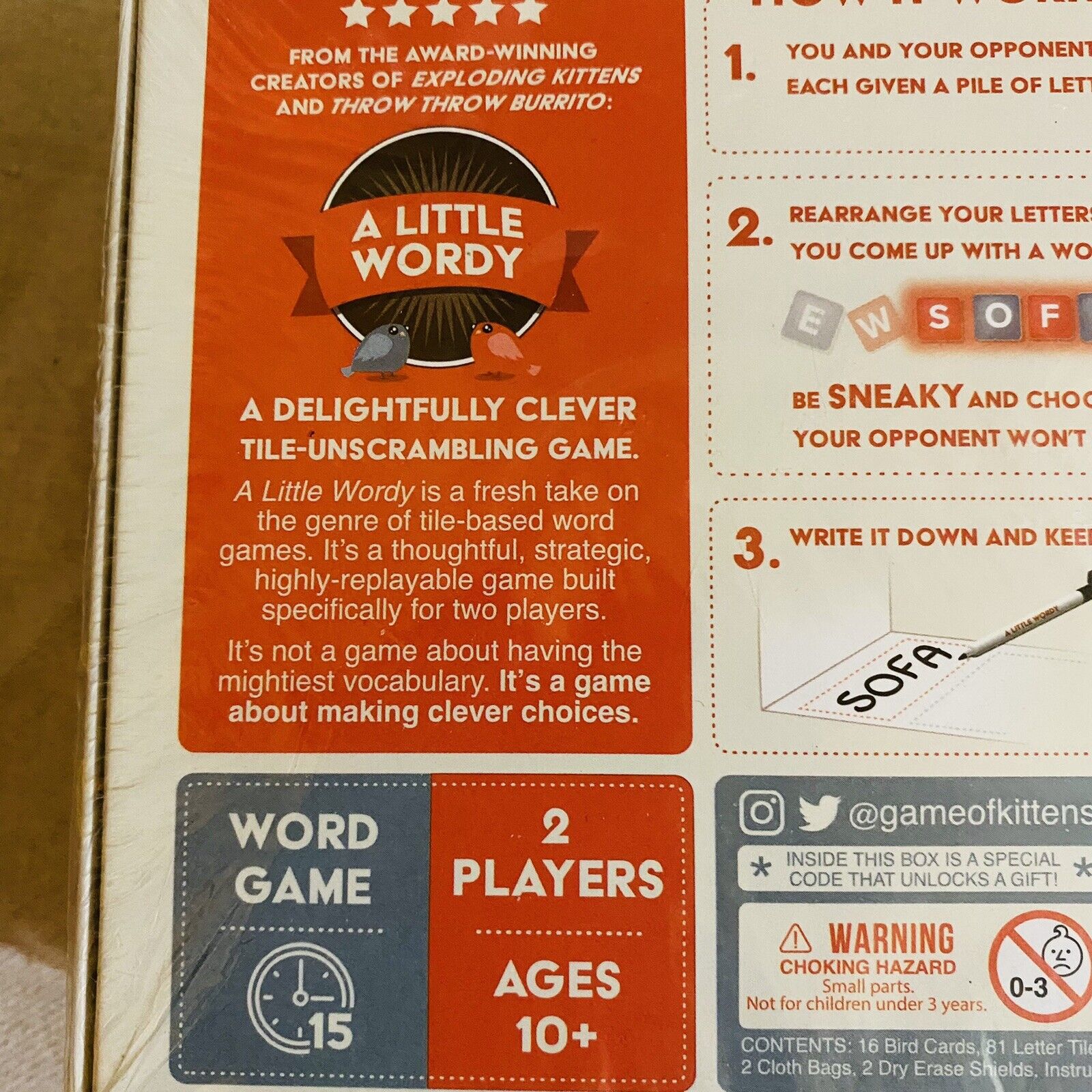 a+Little+Wordy-a+Sneaky+2+Player+Title+Game+Ages+10 for sale online