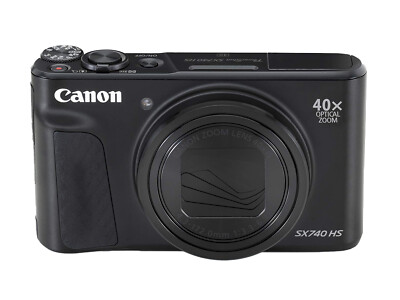 Canon PowerShot SX740 HS Camera (Black) + Extra Battery + LED