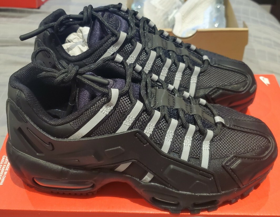 ふかゆう NIKE AIR MAX 95 INDSTRKT\"BLACK\" Nike Air Max 95 NDSTRKT Black Reflective for Sale