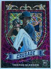 2021 Panini Crusade PURPLE VELOCITY #2 TRISTON McKENZIE * Cleveland * RC