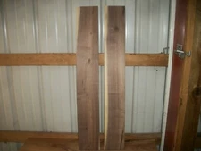 2 PC WALNUT LUMBER WOOD KILN DRIED BOARDS LOT 244A 37 3/8" X 5 3/8" X 1"