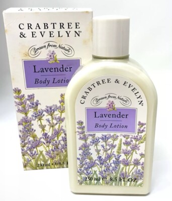 Crabtree & Evelyn Lavender Body Lotion 8.5 oz Vintage 1995 Rare