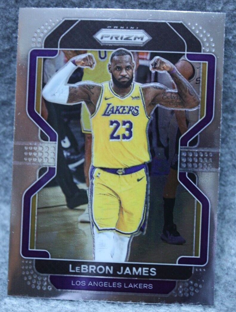 LeBron James 2021-22 Panini Prizm Base Card #91 Lakers