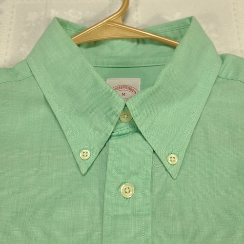 Brooks Brothers Herren Button Down Hemd Gr. M Medium Grün Regular Fit #L93 - Bild 8 von 13