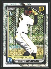 2024 Bowman Chrome Mega Bralyn Brazoban #BCP-224 Mojo Refractor 1st Bowman