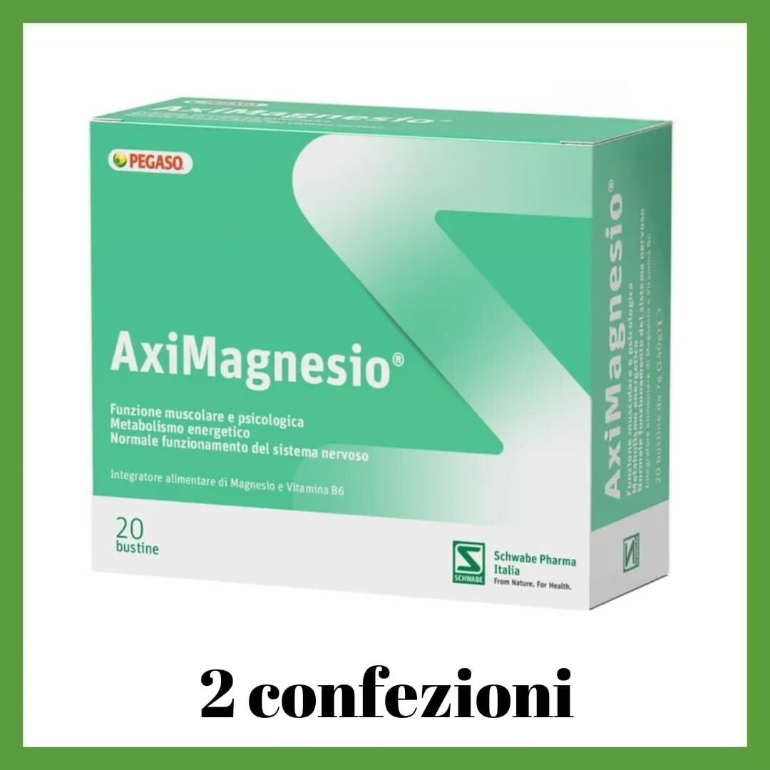 Aximagnesio Integratore di Magnesio 40 Bustine x2 Offerta Risparmio