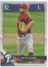 Colton Eastman Philadelphia Phillies 2018 Bowman Chrome Draft Refractor