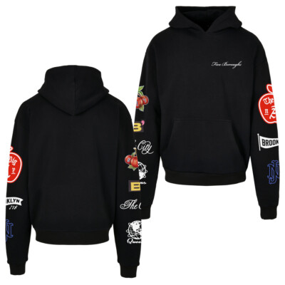 MisterTee Kapuzenpullover Hoody NY Homage Oversize Hoodie Herren Baumwolle Men
