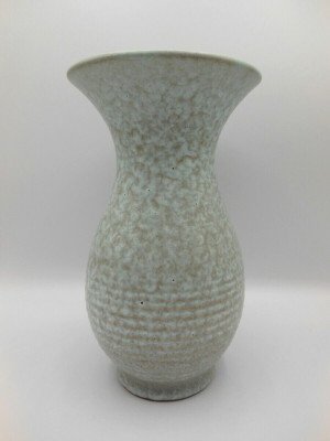 Vintage 1955-57 Carstens Tonnieshof MCM Sage Green & Beige Lava Vase #451-2