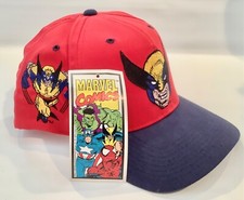 Vintage 1993 Marvel Comics X-Men Wolverine American Needle Snapback Hat w/ Tag