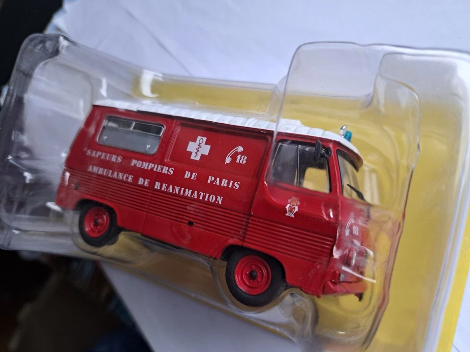 VEHICULE MINIATURE 1/43è   PEUGEOT  J 7C  AR Guérin  "SAPEURS POMPIERS DE PARIS" - Photo 2/4