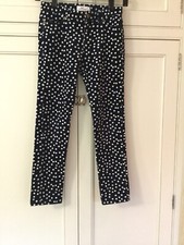 Vineyard Vines Girl  s Size 8 Stretch Pants Cotton  Spandex Navy  White EUC