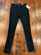 Adriano Goldschmied Dark Wash Farrah Skinny High Rise Skinny Blue Jean, Size 25R