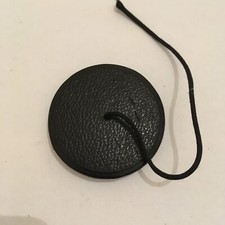 VINTAGE 42MM LEATHER PUSH ON LENS CAP FOR MEDIUM OR LARGE FORMAT BRASS LENSES.