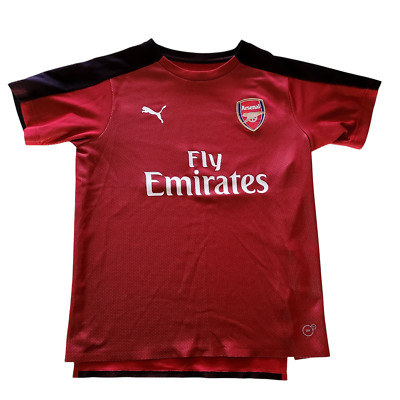 Puma Arsenal FC 2017/18 Junior Trikot - rot/schwarz - Größe 11-12 Jahre - Fly Emirates