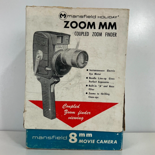 Vintage Mansfield Holiday Zoom MM Movie Camera - W/ BOX - UNTESTED - Picture 9 of 11