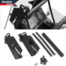 Black Windshield Mount Bracket Fit For Yamaha Super Tenere XT1200Z 2014 - UP