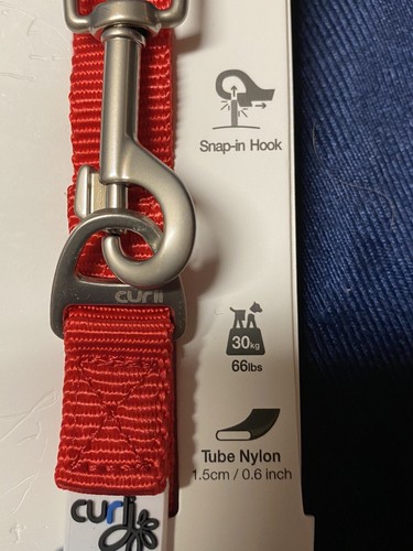 Curli Swiss Leash - Brand New in Original Package-Red - 78 3/4" Max - Picture 2 of 6