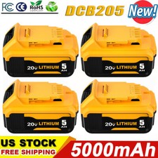 Replace FOR Dewalt DCB206 20V MAX 5.0 Ah Compact Lithium-Ion Power Tool Battery