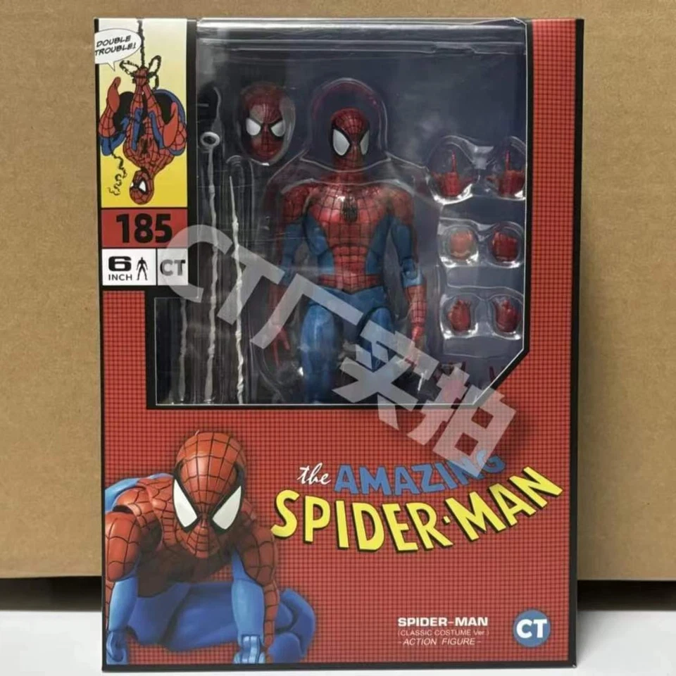 CT Toys MAFEX Nº185 Spider-Man DISFRAZ CLÁSICO Ver. Figura de acción 1/12 en stock Foto 4 de 4