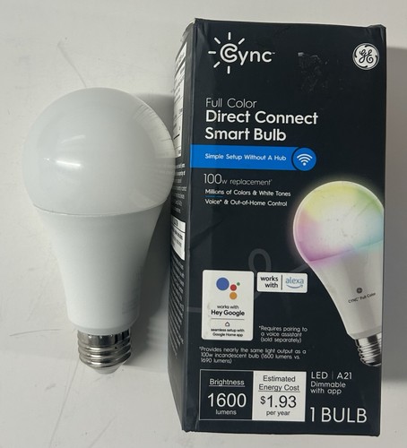 Cync - A21 Smart LED Light Bulbs (1 Pack) - Color Changing - Full Color - Picture 5 of 6