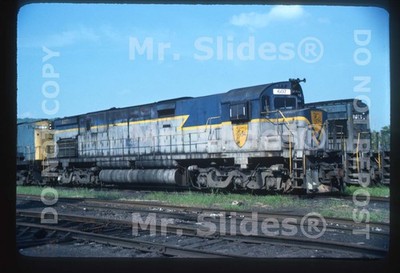 Original Slide D&H Delaware & Hudson ALCO C628 607 Whitehall NY 1978