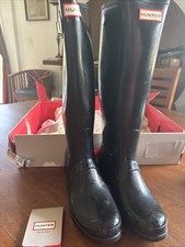 WFT1000RGL NEW Hunter Boots Women's Original Tall Gloss Pull On Rain Boot - 8