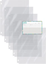 Better Kitchen Products Recipe Card Protective Sheets for 4" X 6" Cards, Letter 