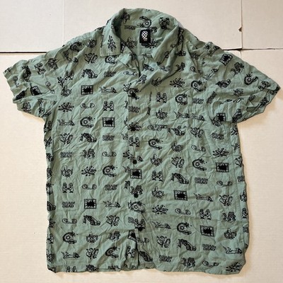 Rare! Brain Dead x Vans Van Vault Short Sleeve Button Up Shirt Men's Medium