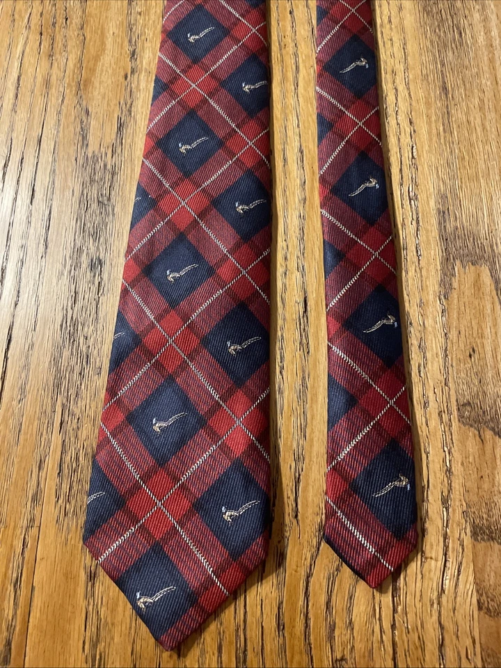 Corbata de seda Robert Talbott de colección usada en excelente estado de su clase EE. UU. cosida a mano Reino Unido Argyle Bird Foto 4 de 4