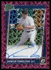 2021 Donruss Optic Rated Prospects Auto Pink Velocity Spencer Torkelson /15