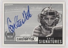 1999 Upper Deck Century Legends Epic Signatures Carlton Fisk #CF Auto HOF 7xr