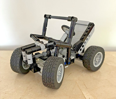 Vintage Lego Technic Custom Buggy Steering Rear Suspension Auto Car
