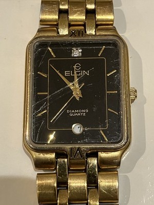 Men's Diamond Quartz Wristwatch Marked 