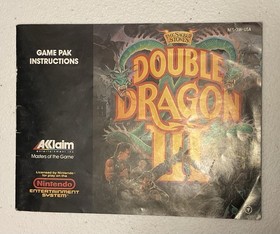 Nintendo NES Double Dragon III Game with Manual and Sleeve Tested And Works