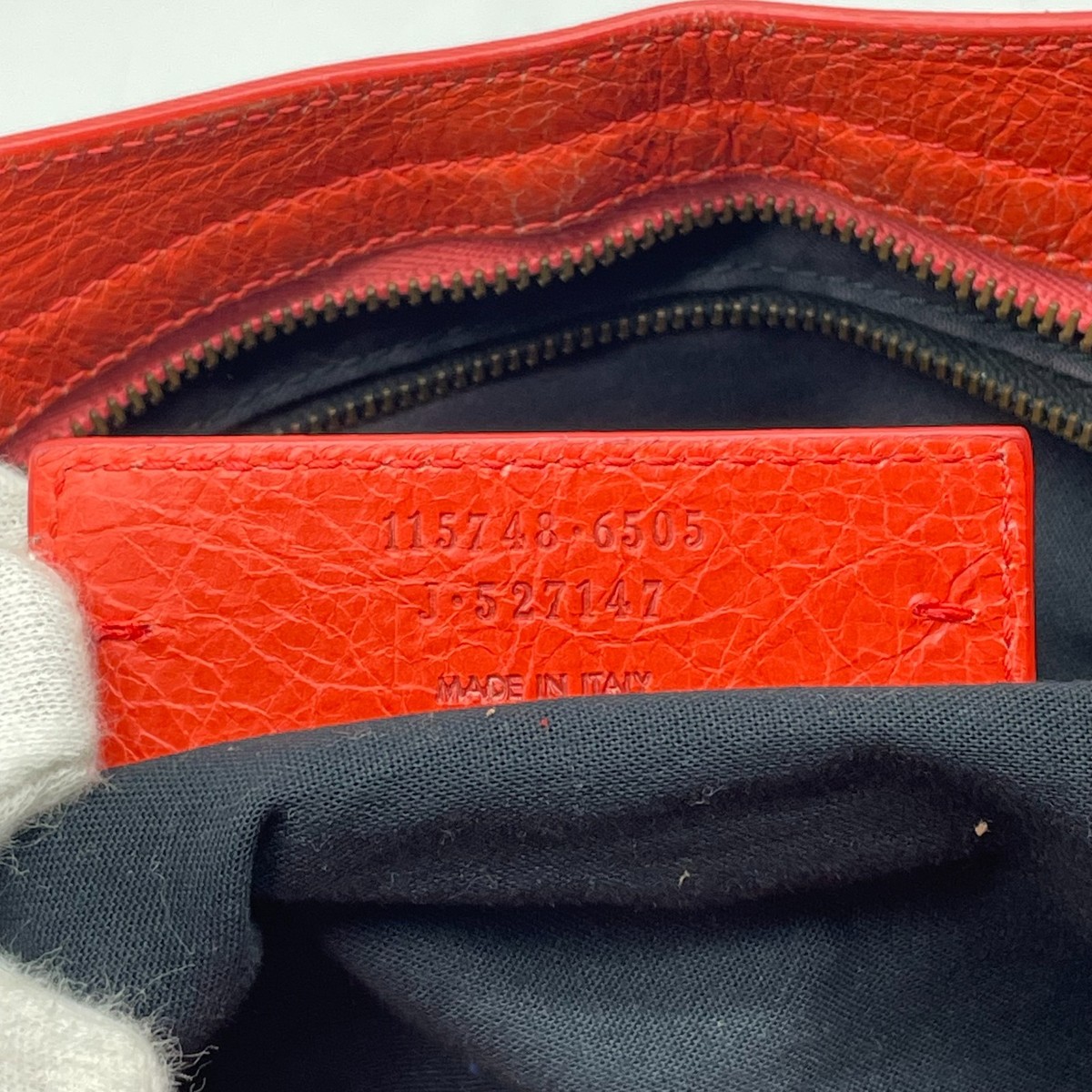 BALENCIAGA The City bag 2way Handbag Orange Leather 115748 Y2K